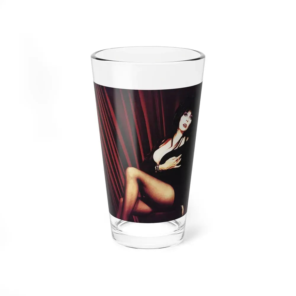 Elvira, Mistress Of The Dark #156 (Vintage Female Icon) Pint Glass 16oz 16oz - Go Mug Yourself
