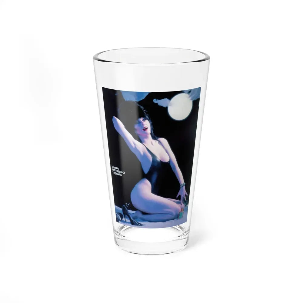Elvira, Mistress Of The Dark #168 (Vintage Female Icon) Pint Glass 16oz 16oz - Go Mug Yourself