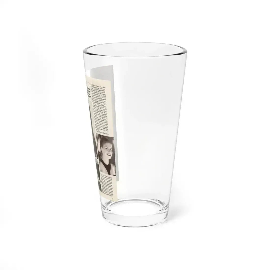 Elvira, Mistress Of The Dark #169 - B&W Photos & Article (Vintage Female Icon) Pint Glass 16oz - Go Mug Yourself