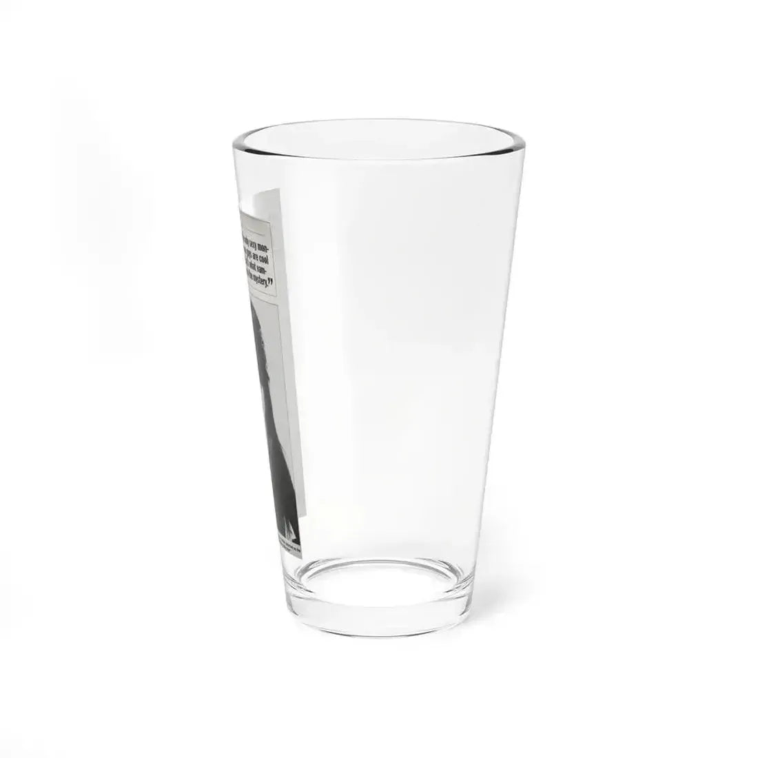 Elvira, Mistress Of The Dark #180 - B&W Magazine Clipping with, Captions (Vintage Female Icon) Pint Glass 16oz - Go Mug Yourself
