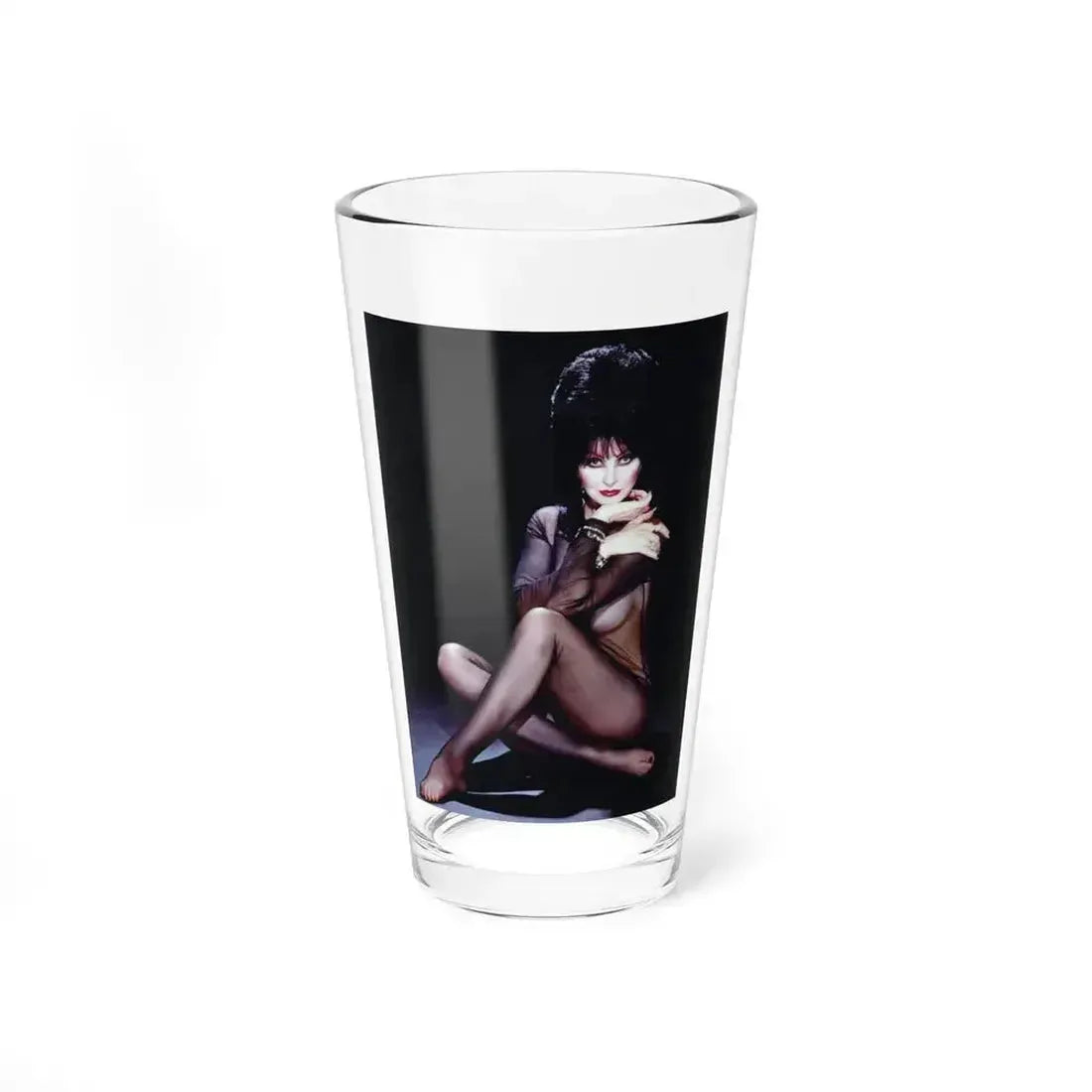 Elvira, Mistress Of The Dark #191 1 (Vintage Female Icon) Pint Glass 16oz 16oz - Go Mug Yourself