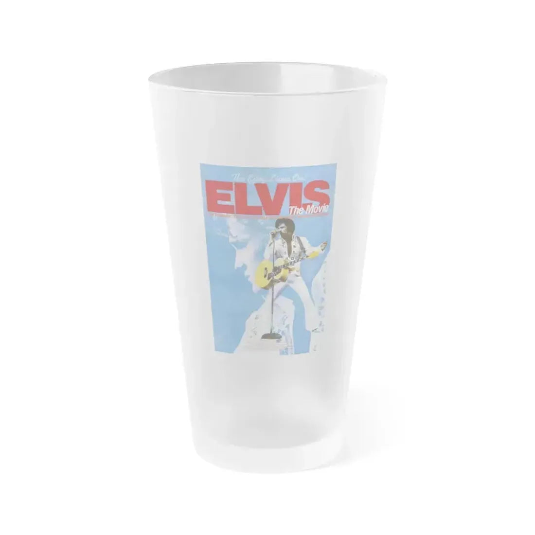 ELVIS 1979 Movie Poster - Frosted Pint Glass 16oz 16oz Frosted - Go Mug Yourself