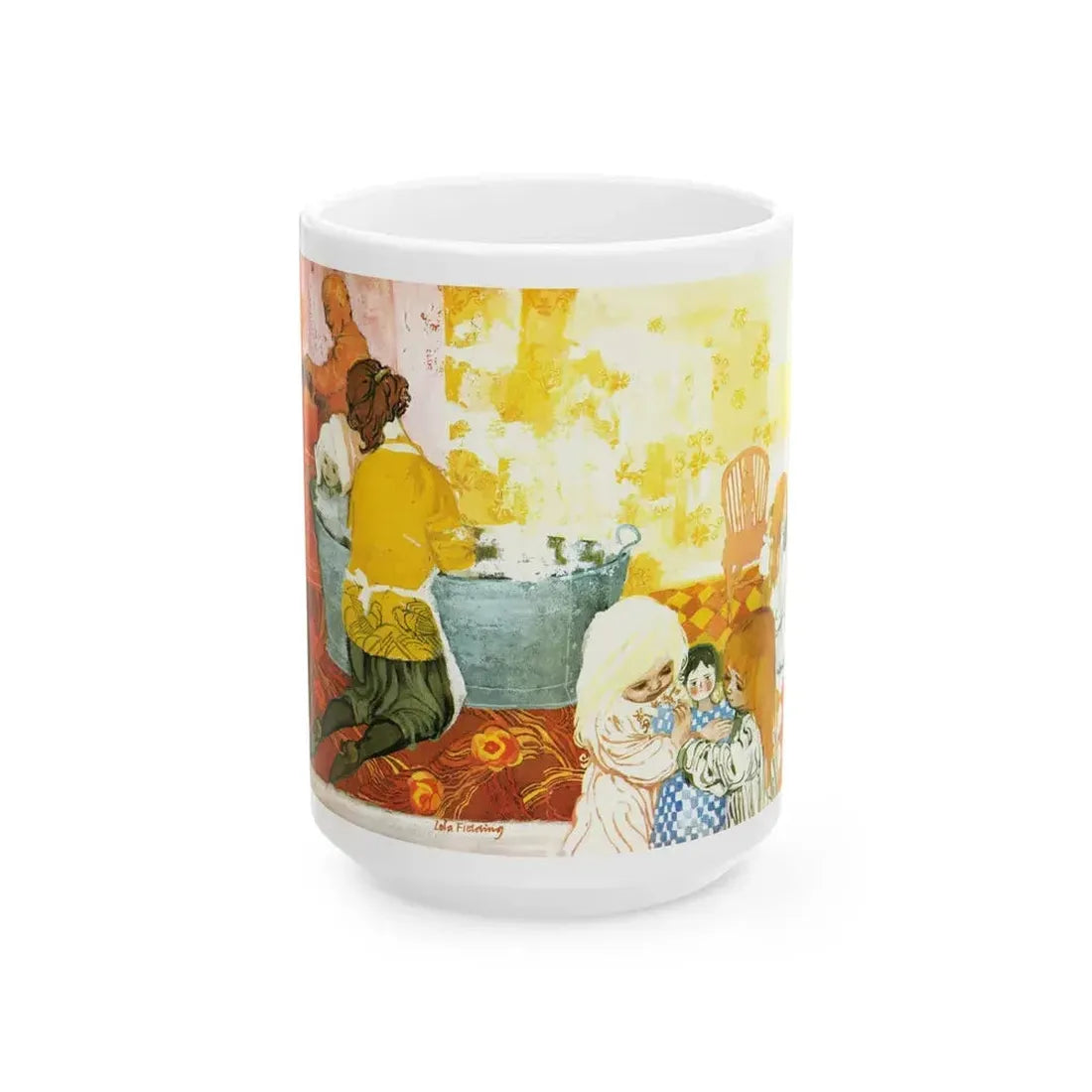 Em And Vi by Susan Lyle-Scott (2), Homes And Gardens magazine, 1964 - White Coffee Mug 15oz - Go Mug Yourself