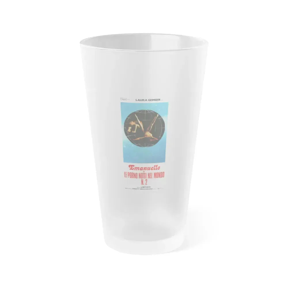 EMANUELLE AND THE EROTIC NIGHTS 1978 Movie Poster - Frosted Pint Glass 16oz 16oz Frosted - Go Mug Yourself