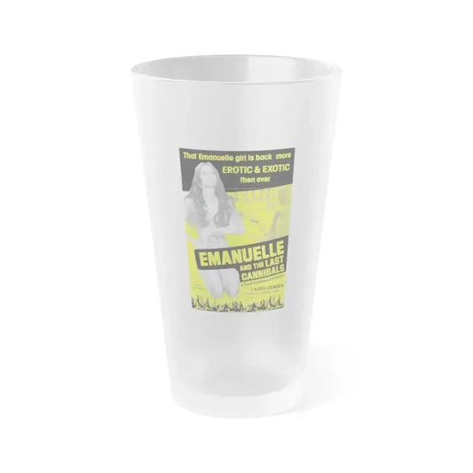 EMANUELLE AND THE LAST CANNIBALS (3) 1977 Movie Poster - Frosted Pint Glass 16oz 16oz Frosted - Go Mug Yourself