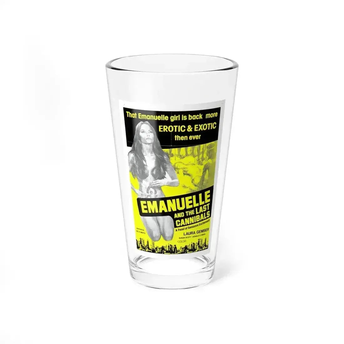 EMANUELLE AND THE LAST CANNIBALS (3) 1977 Movie Poster - Pint Glass 16oz 16oz - Go Mug Yourself