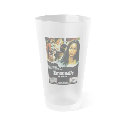 EMANUELLE AND THE LAST CANNIBALS (DANISH) 1977 Movie Poster - Frosted Pint Glass 16oz 16oz Frosted - Go Mug Yourself