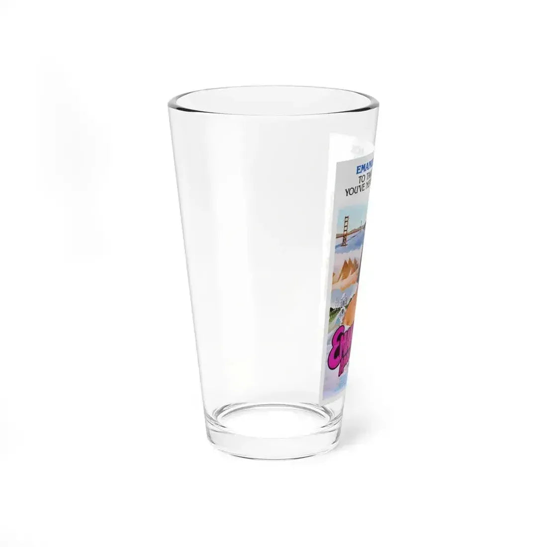 EMANUELLE AROUND THE WORLD 1977 Movie Poster - Pint Glass 16oz - Go Mug Yourself