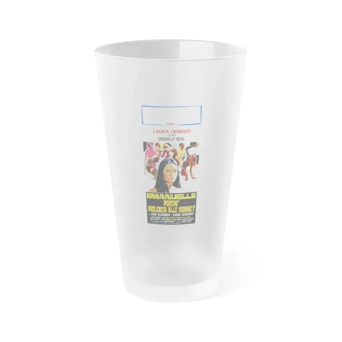 EMANUELLE AROUND THE WORLD (2) 1977 Movie Poster - Frosted Pint Glass 16oz 16oz Frosted - Go Mug Yourself