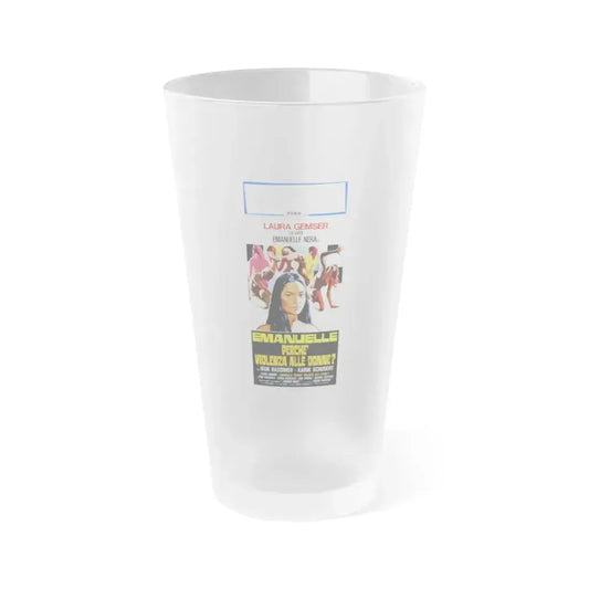 EMANUELLE AROUND THE WORLD (2) 1977 Movie Poster - Frosted Pint Glass 16oz 16oz Frosted - Go Mug Yourself