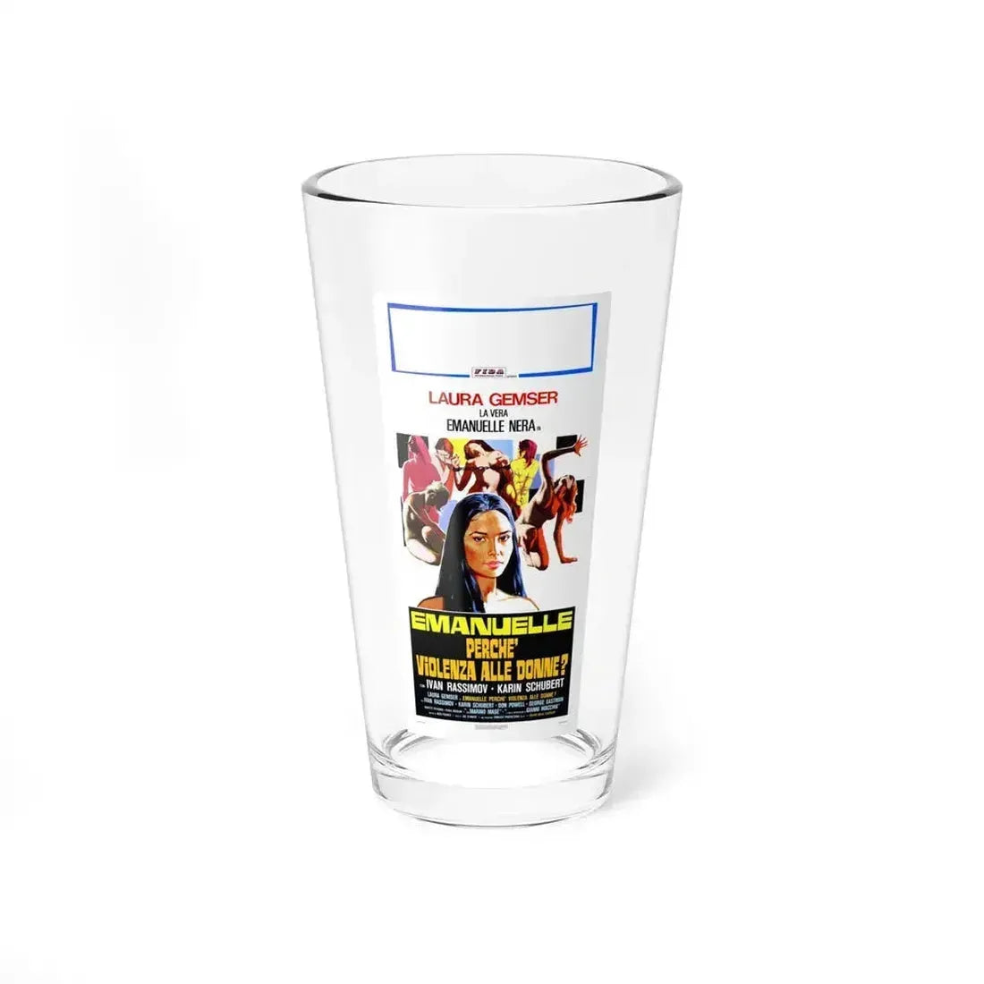 EMANUELLE AROUND THE WORLD (2) 1977 Movie Poster - Pint Glass 16oz 16oz - Go Mug Yourself
