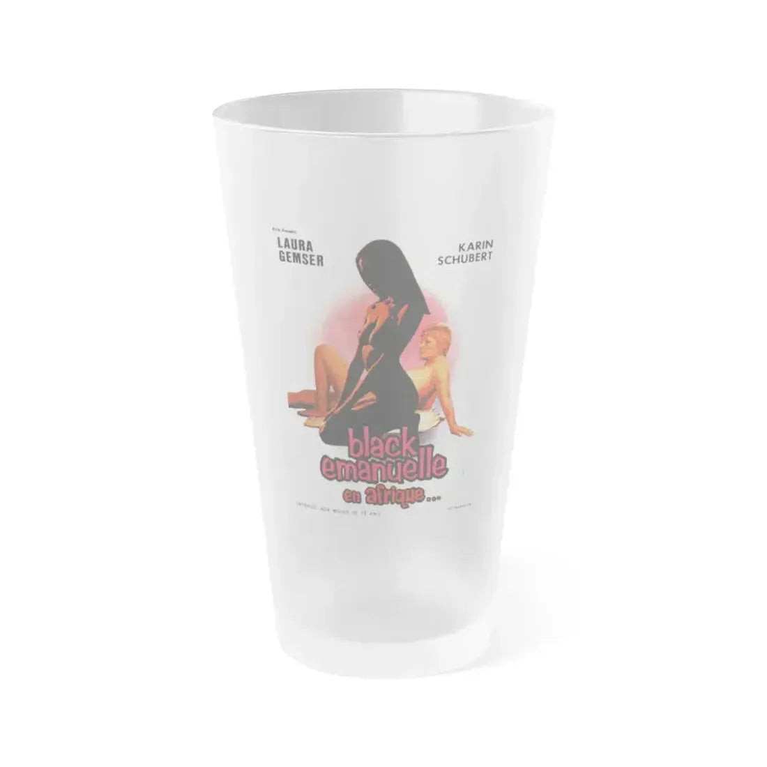 EMANUELLE IN AFRICA 1975 Movie Poster - Frosted Pint Glass 16oz 16oz Frosted - Go Mug Yourself