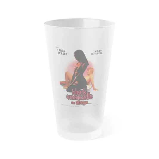 EMANUELLE IN AFRICA 1975 Movie Poster - Frosted Pint Glass 16oz 16oz Frosted - Go Mug Yourself