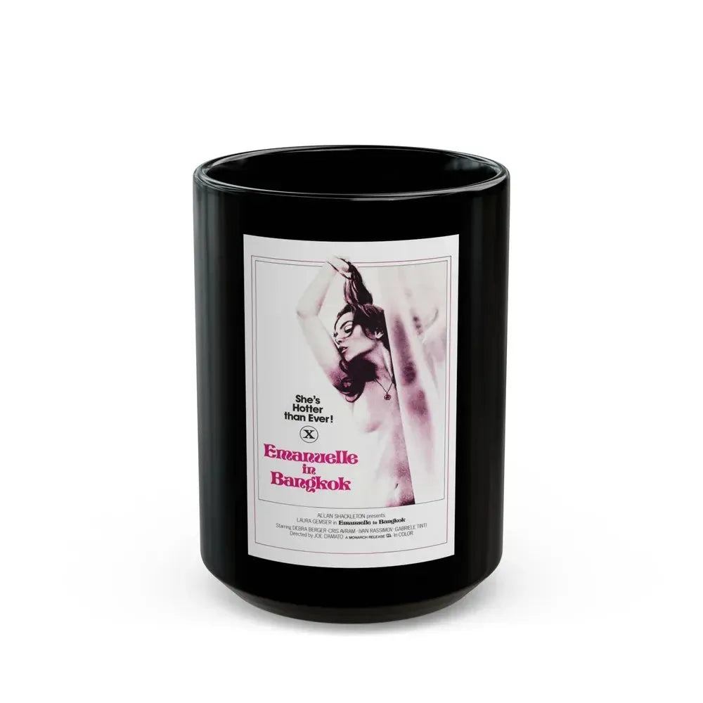 EMANUELLE IN BANGKOK 1976 Movie Poster - Black Coffee Mug 15oz - Go Mug Yourself
