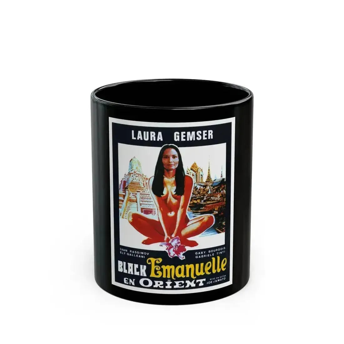 EMANUELLE IN BANGKOK (2) 1976 Movie Poster - Black Coffee Mug 11oz - Go Mug Yourself