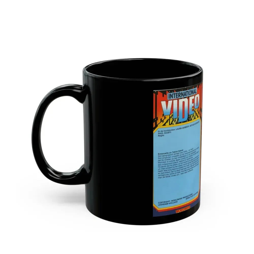 EMANUELLE ON TABOO ISLAND (VHS COVER) - Black Coffee Mug - Go Mug Yourself
