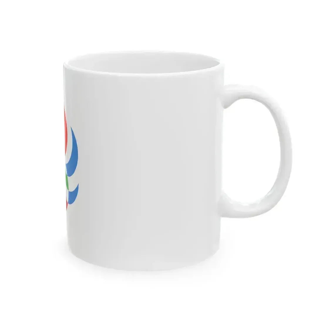 Emblem Flag of Ehime Prefecture 1989-1999 (Japan) White Coffee Mug - Go Mug Yourself