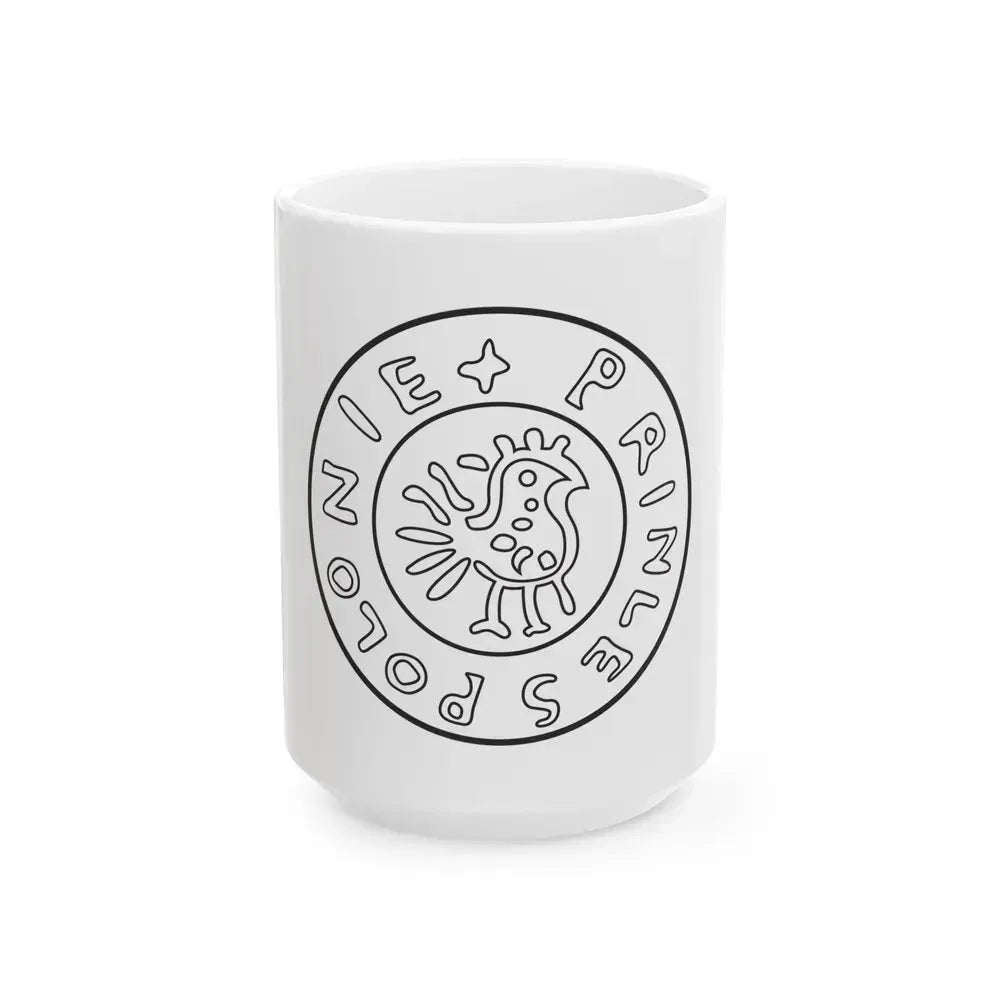 Emblem of Civitas Schinesghe - White Coffee Mug 15oz - Go Mug Yourself