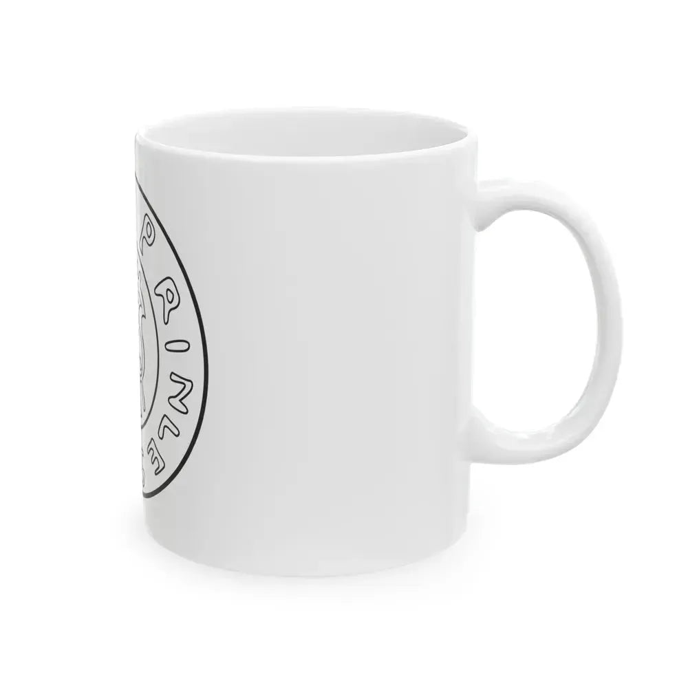 Emblem of Civitas Schinesghe - White Coffee Mug - Go Mug Yourself