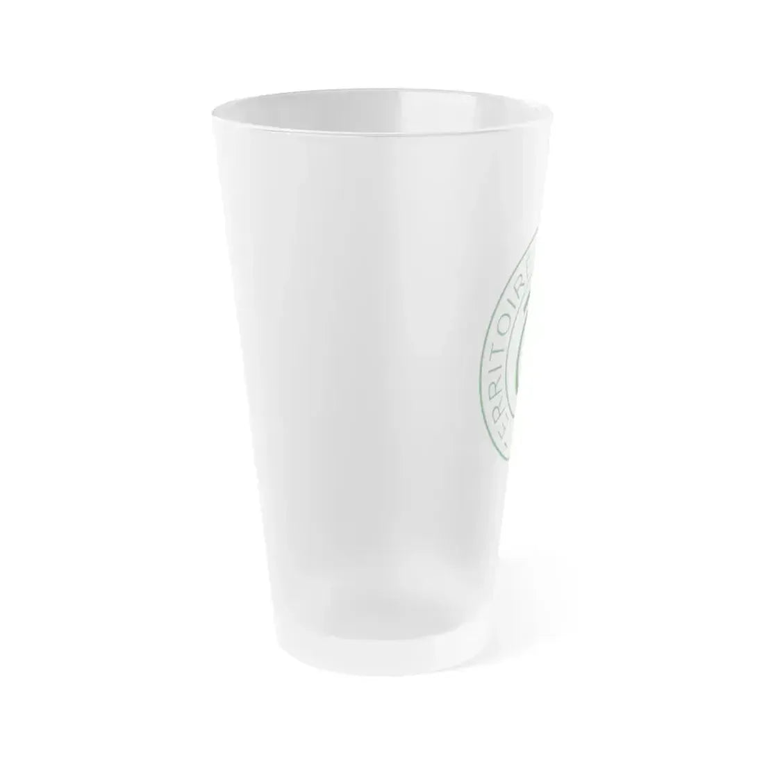 Emblem of French Cameroon - Frosted Pint Glass 16oz - Go Mug Yourself