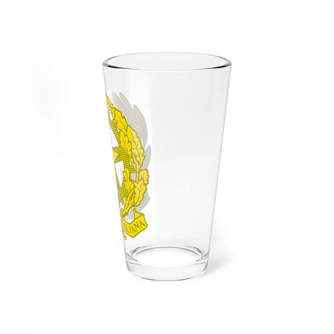 Emblem of Italy golden (Italy) (Coat of Arms) Pint Glass 16oz - Go Mug Yourself