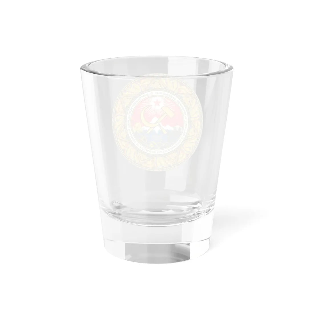 Emblem of the Abkhaz ASSR 1978-1992 (Georgia) (Coat of Arms) Shot Glass 1.5oz - Go Mug Yourself