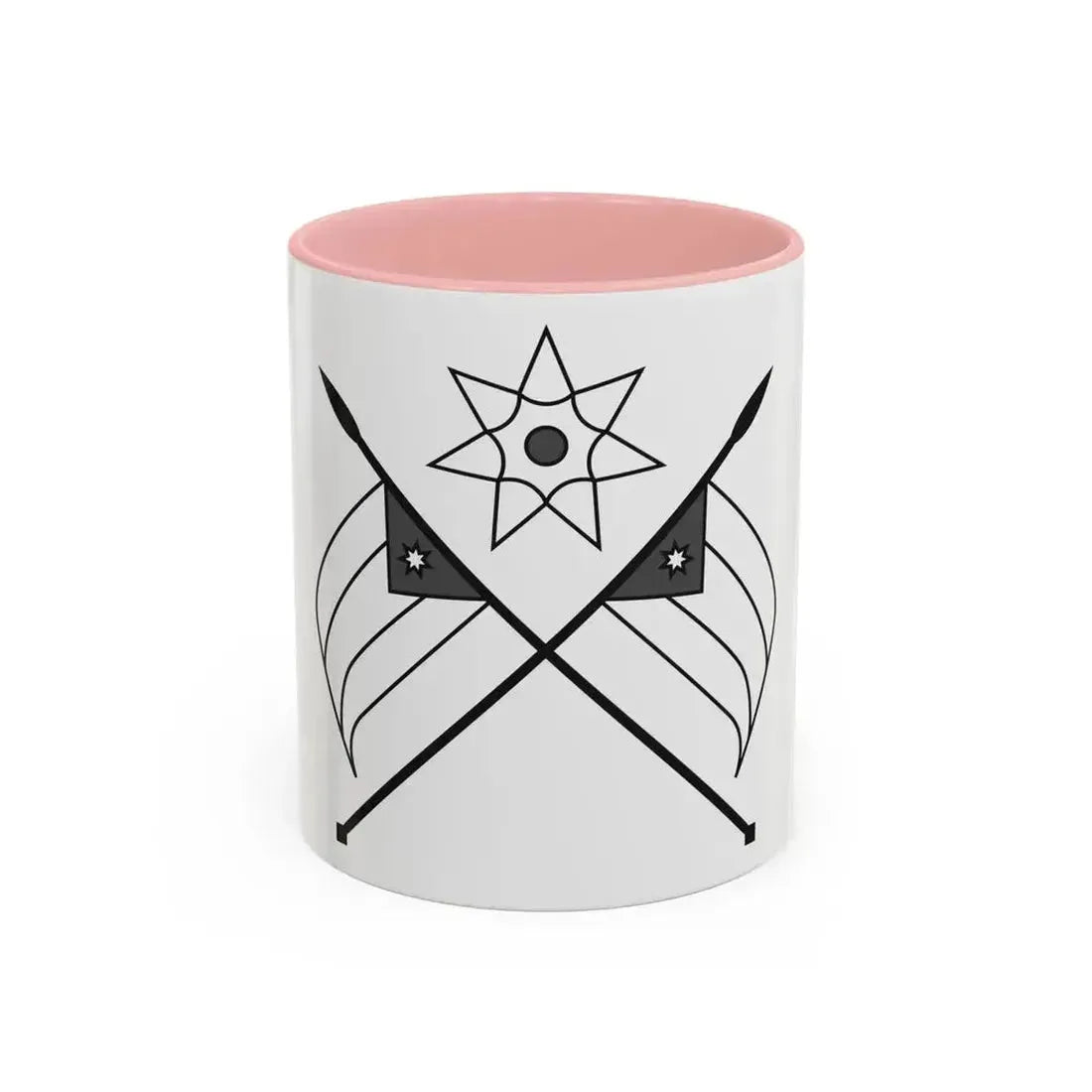 Emblem of the Arab Kingdom of Syria (1920) - Accent Coffee Mug 11oz Pink - Go Mug Yourself