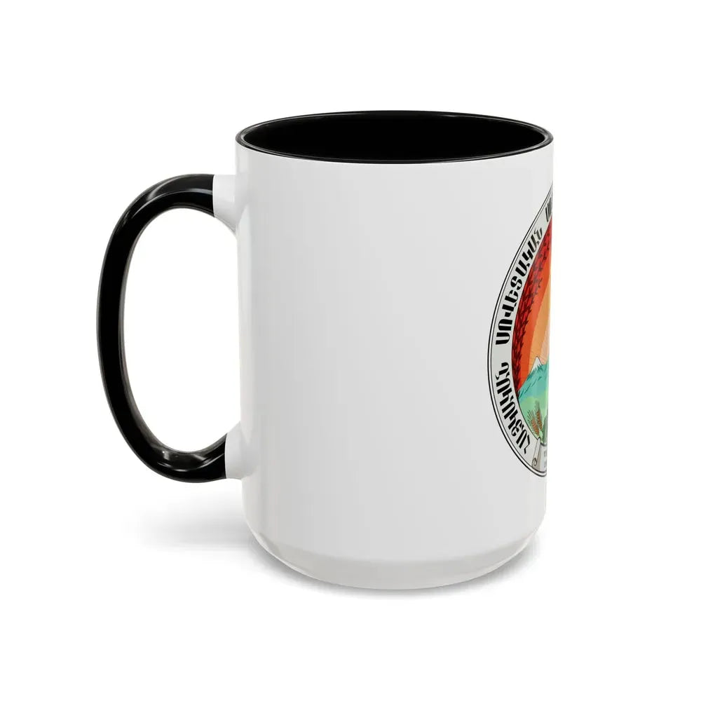 Emblem of the Armenian SSR (1922) - Accent Coffee Mug - Go Mug Yourself