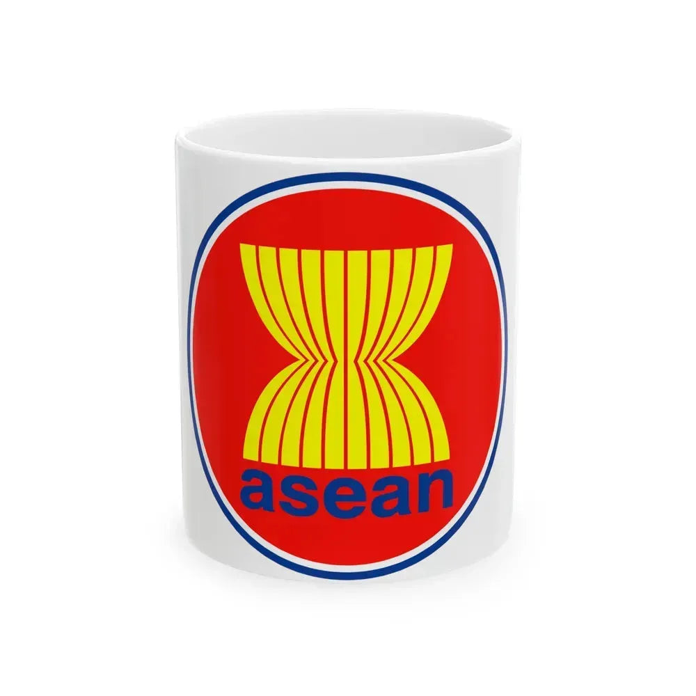 Emblem of the Association of Southeast Asian Nations ASEAN - White Coffee Mug 11oz - Go Mug Yourself