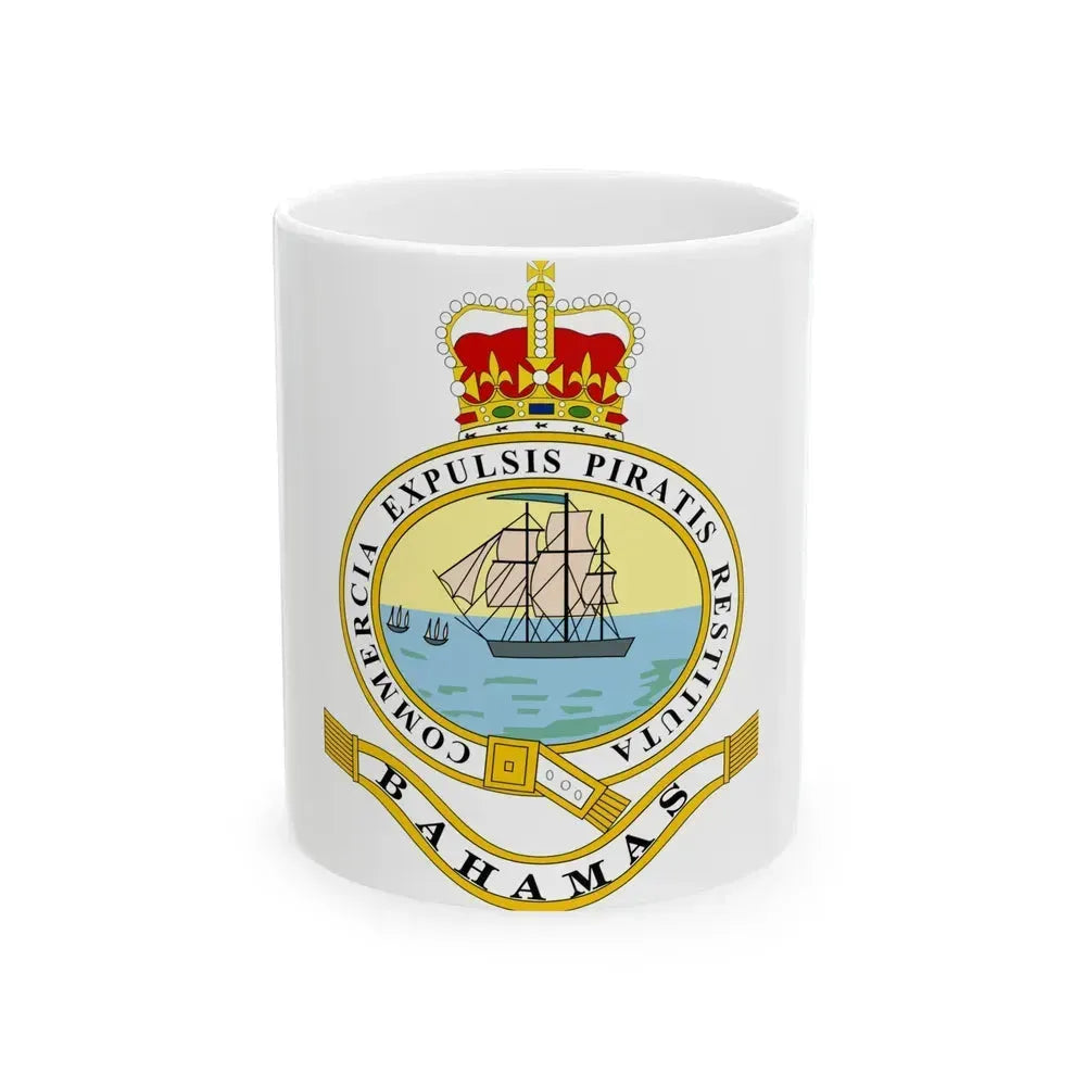 Emblem of the Bahamas (1869-1904; 1953-1964) - White Coffee Mug 11oz - Go Mug Yourself