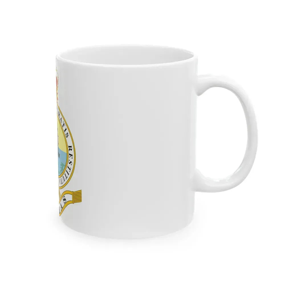 Emblem of the Bahamas (1869-1904; 1953-1964) - White Coffee Mug - Go Mug Yourself