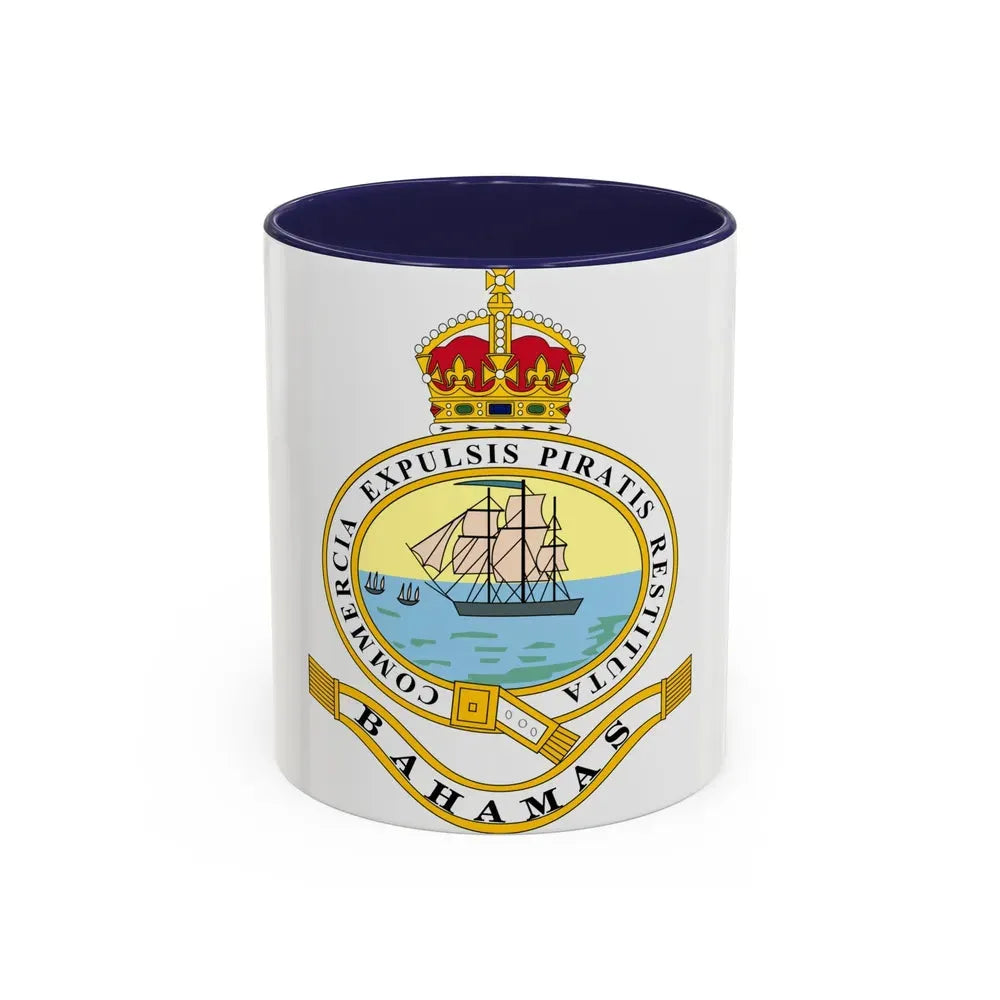 Emblem of the Bahamas (1904-1953) - Accent Coffee Mug 11oz Navy - Go Mug Yourself