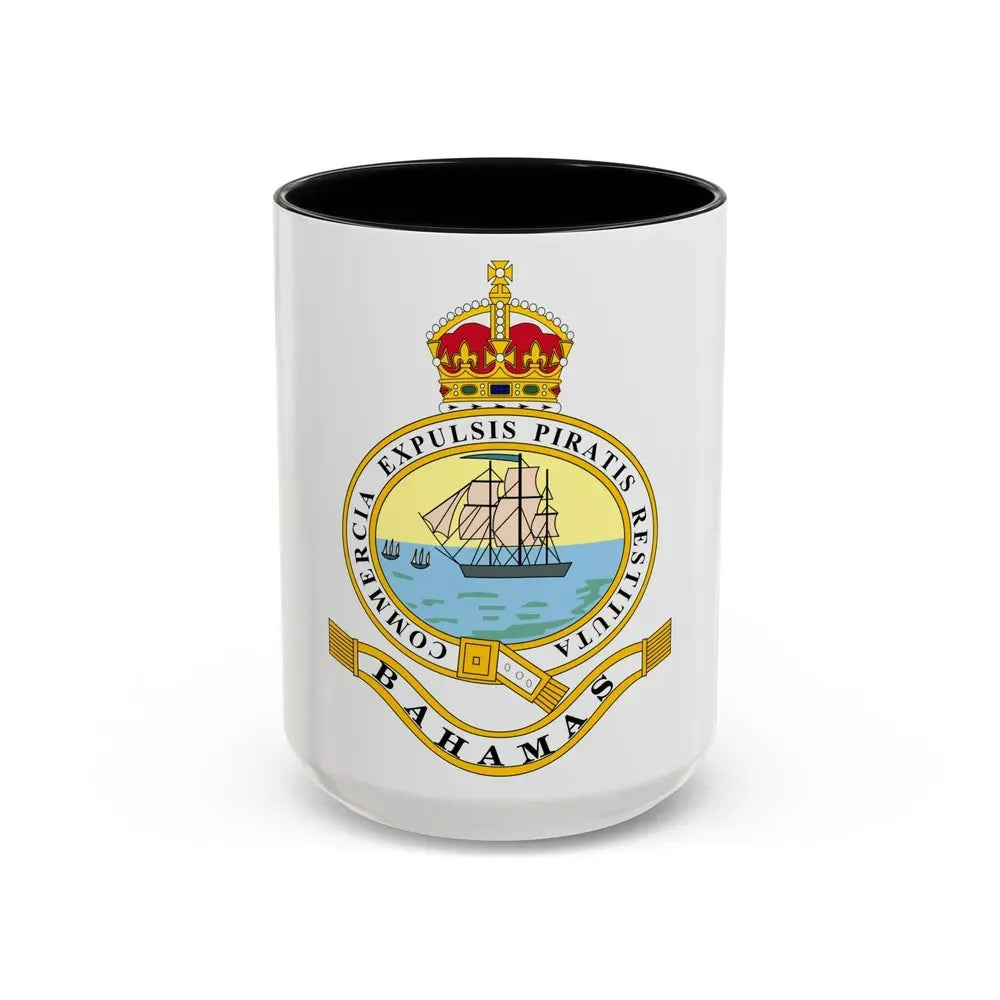 Emblem of the Bahamas (1904-1953) - Accent Coffee Mug 15oz Black - Go Mug Yourself