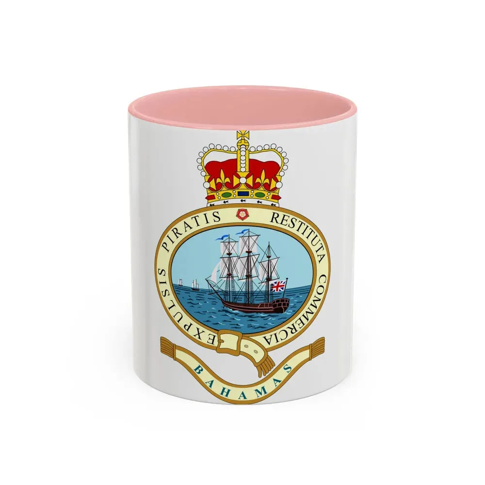 Emblem of the Bahamas (1964-1973) - Accent Coffee Mug 11oz Pink - Go Mug Yourself