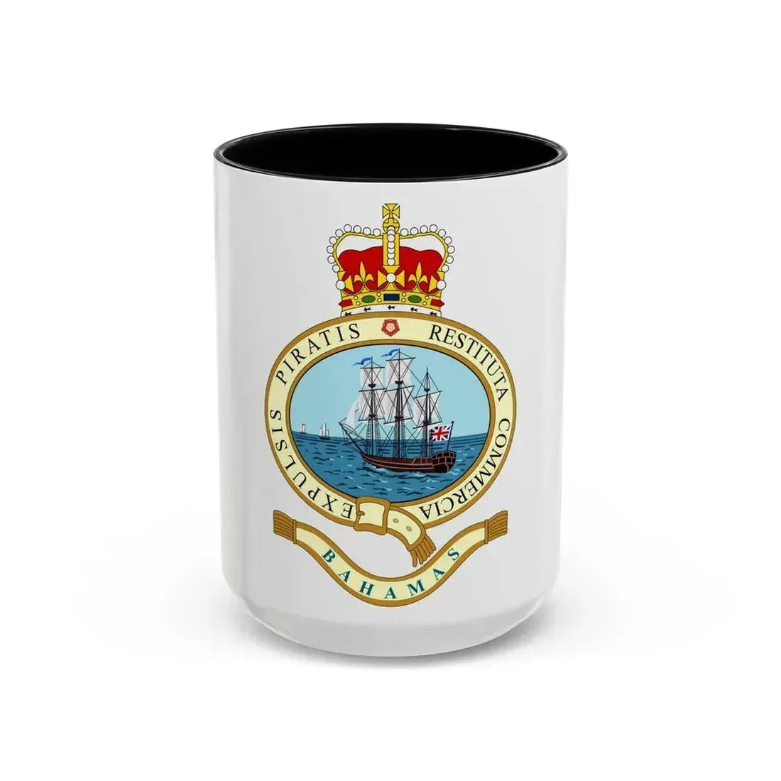 Emblem of the Bahamas (1964-1973) - Accent Coffee Mug 15oz Black - Go Mug Yourself