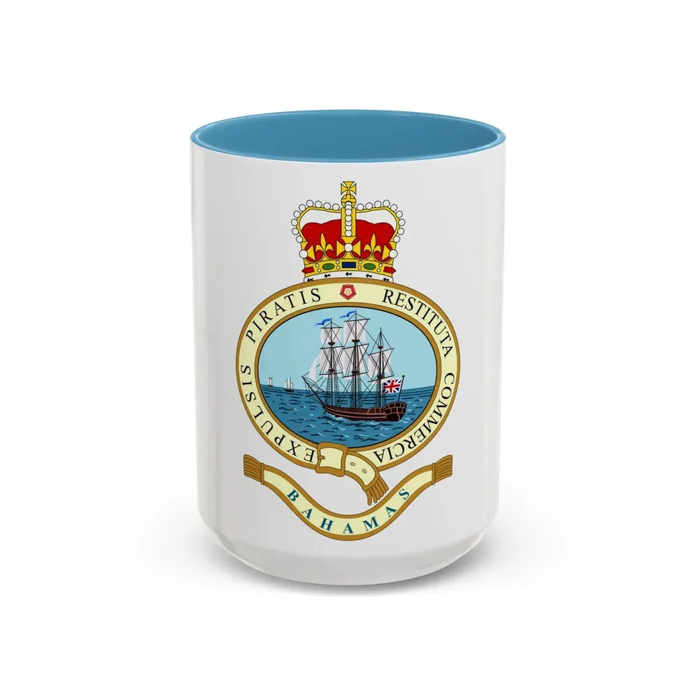 Emblem of the Bahamas (1964-1973) - Accent Coffee Mug 15oz Light Blue - Go Mug Yourself