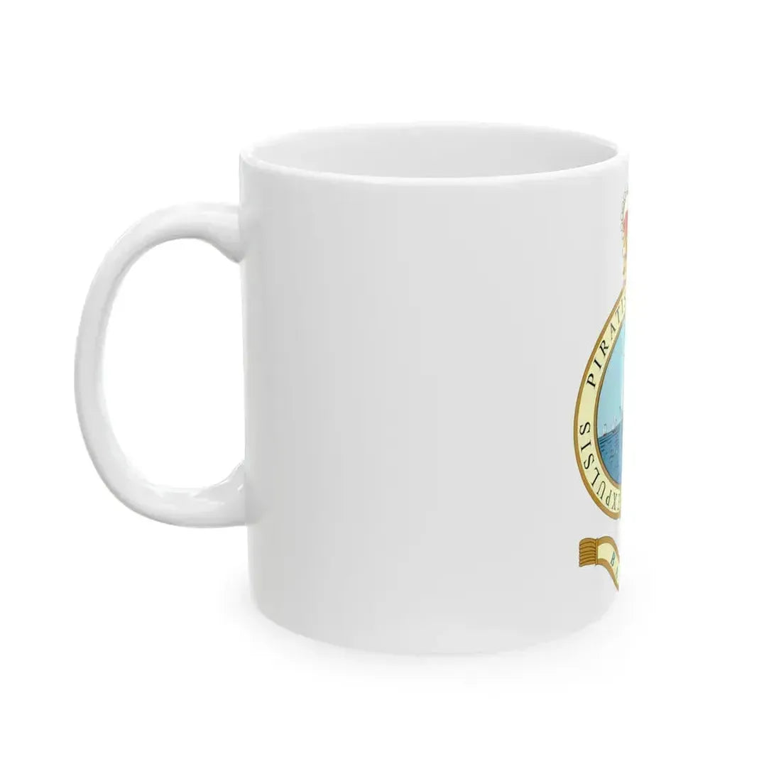 Emblem of the Bahamas (1964-1973) - White Coffee Mug - Go Mug Yourself