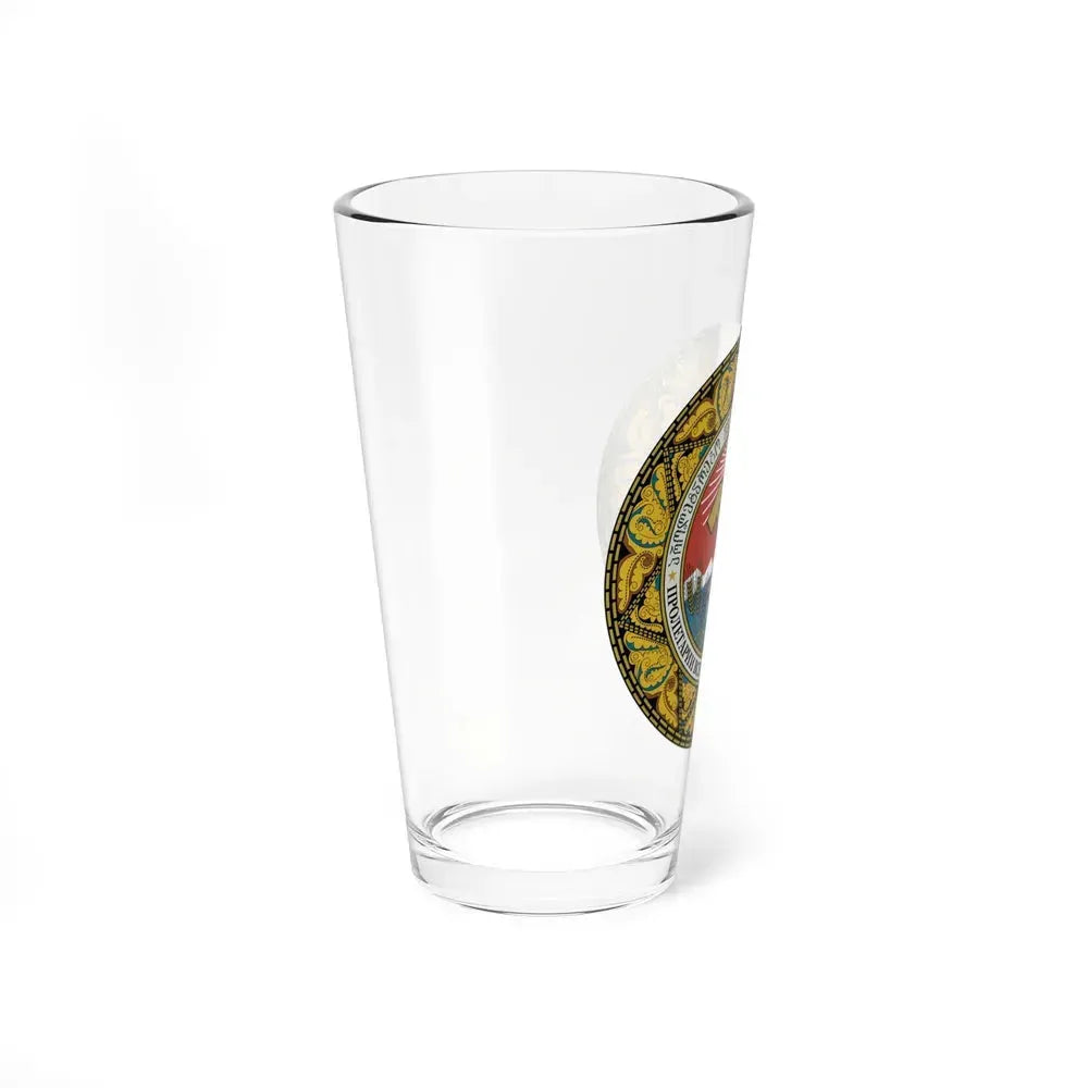 Emblem of the Georgian SSR-2 - Pint Glass 16oz - Go Mug Yourself