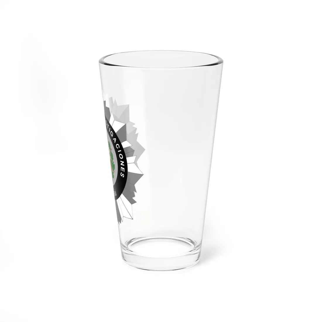 Emblem of the Investigative Police of Peru (Peru) (Coat of Arms) Pint Glass 16oz - Go Mug Yourself