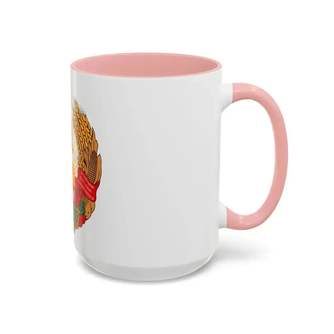 Emblem of the Moldavian SSR (1981-1990) - Accent Coffee Mug - Go Mug Yourself