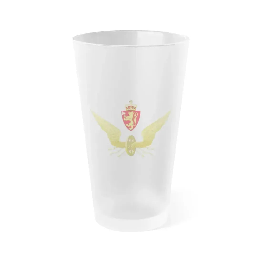 Emblem of the Norwegian State Railways - Frosted Pint Glass 16oz 16oz Frosted - Go Mug Yourself