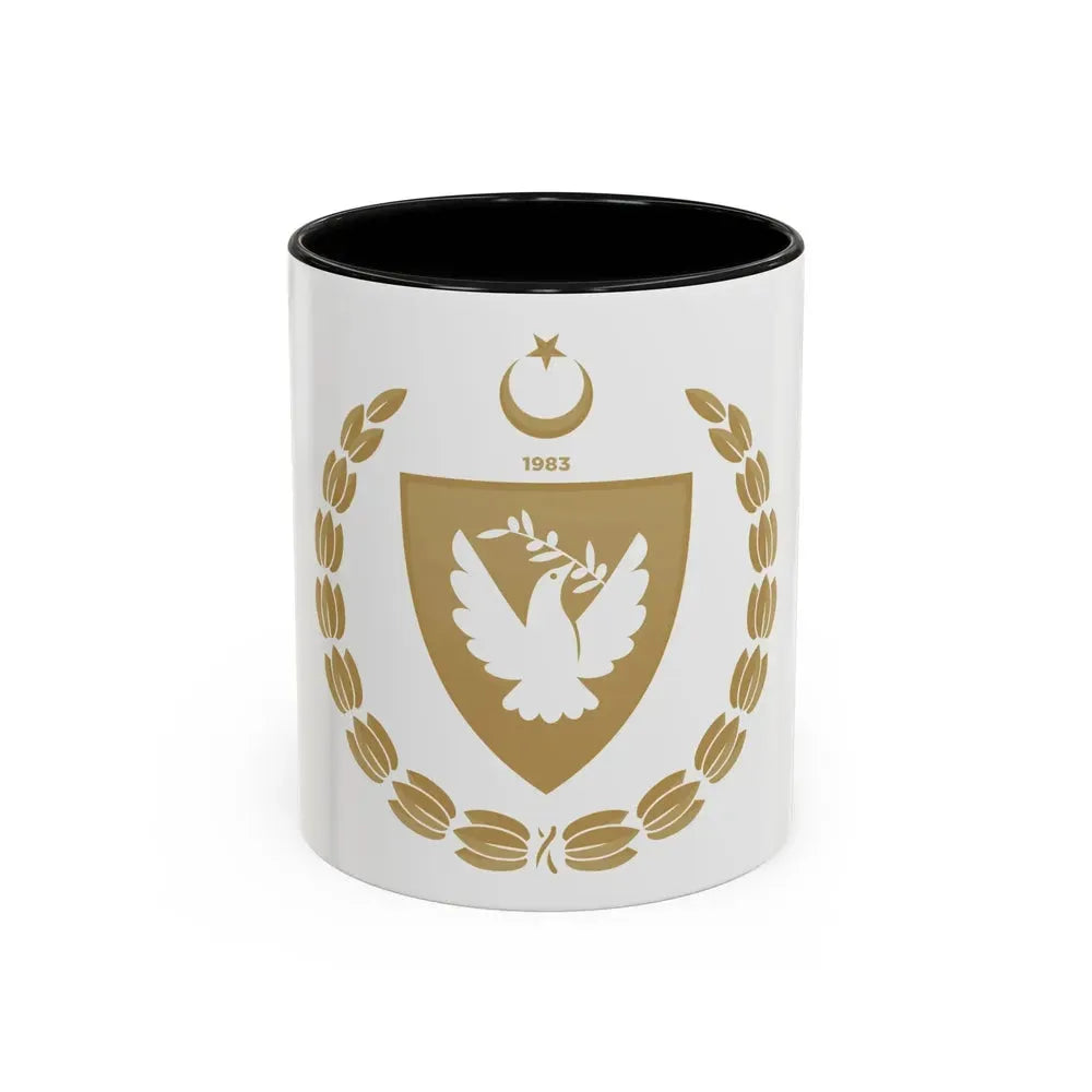 Emblem of the Presidency of the Turkish Republic of Northern Cyprus - Accent Coffee Mug 11oz Black - Go Mug Yourself