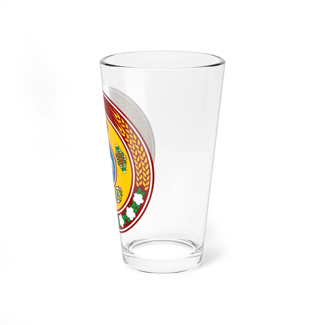 Emblem of Turkmenistan 1992-2000 (Turkmenistan) (Coat of Arms) Pint Glass 16oz - Go Mug Yourself
