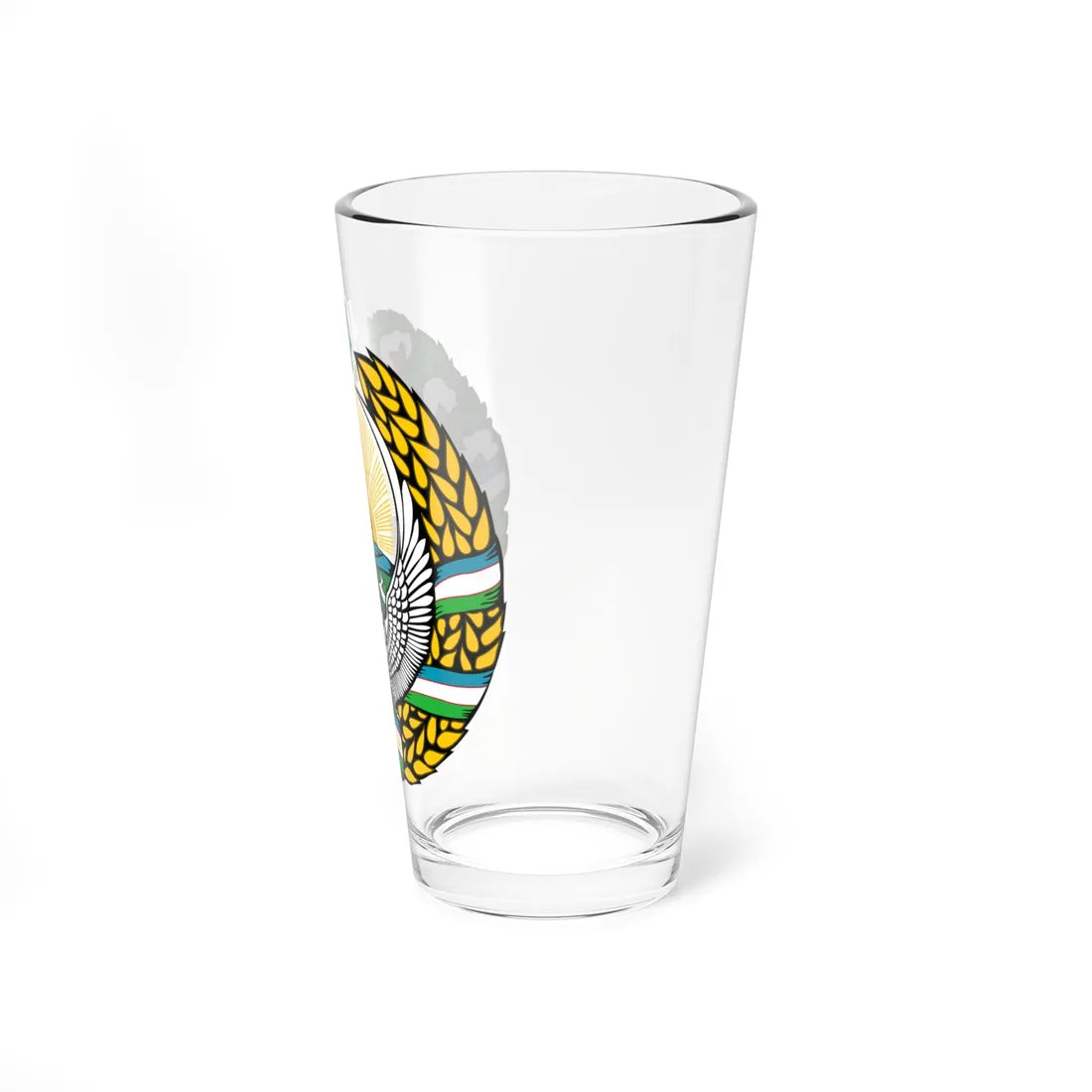 Emblem of Uzbekistan 1992-2010 (Uzbekistan) (Coat of Arms) Pint Glass 16oz - Go Mug Yourself