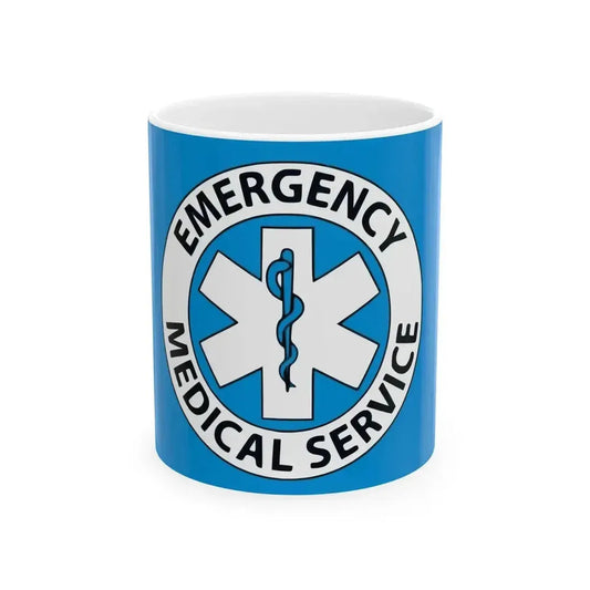 Emergency Medical Services Flag (United States) White Coffee Mug 11oz - Go Mug Yourself