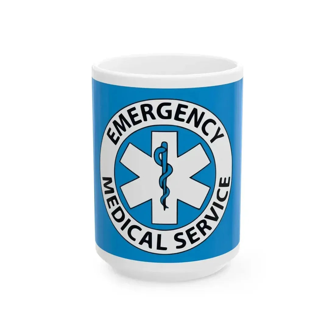 Emergency Medical Services Flag (United States) White Coffee Mug 15oz - Go Mug Yourself