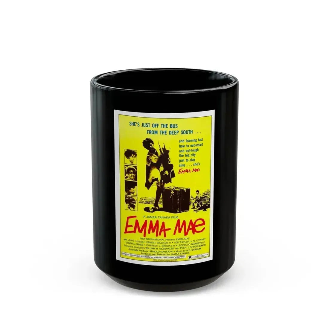 EMMA MAE (BLACK SISTER'S REVENGE) 1976 Movie Poster - Black Coffee Mug 15oz - Go Mug Yourself