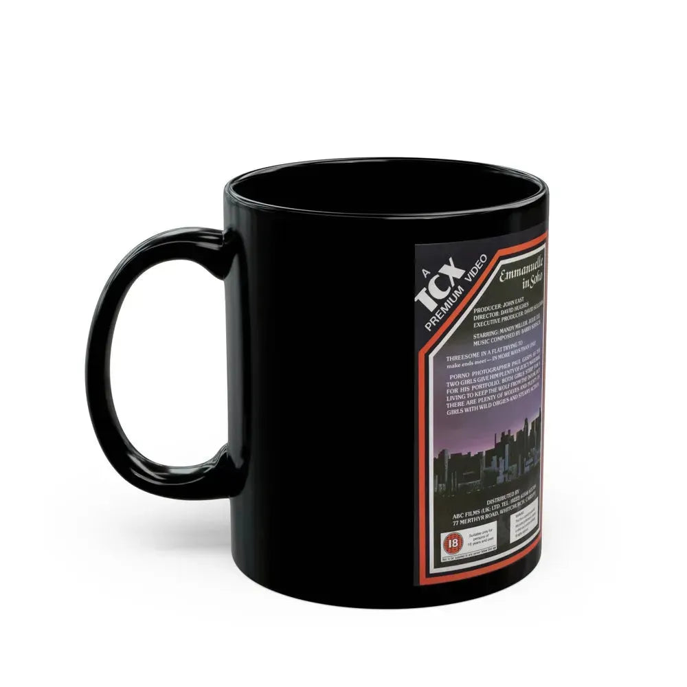 EMMANUELLE IN SOHO (VHS COVER) - Black Coffee Mug - Go Mug Yourself
