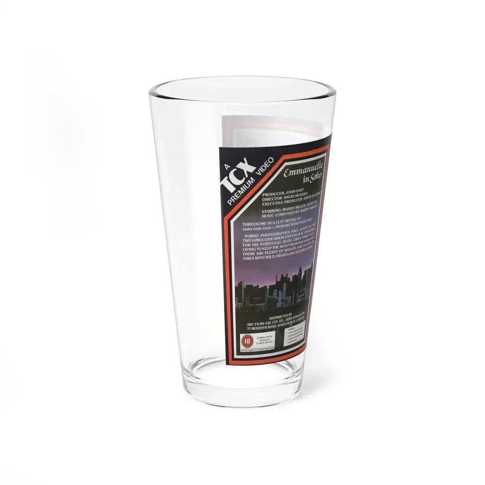 EMMANUELLE IN SOHO (VHS COVER) Pint Glass 16oz - Go Mug Yourself
