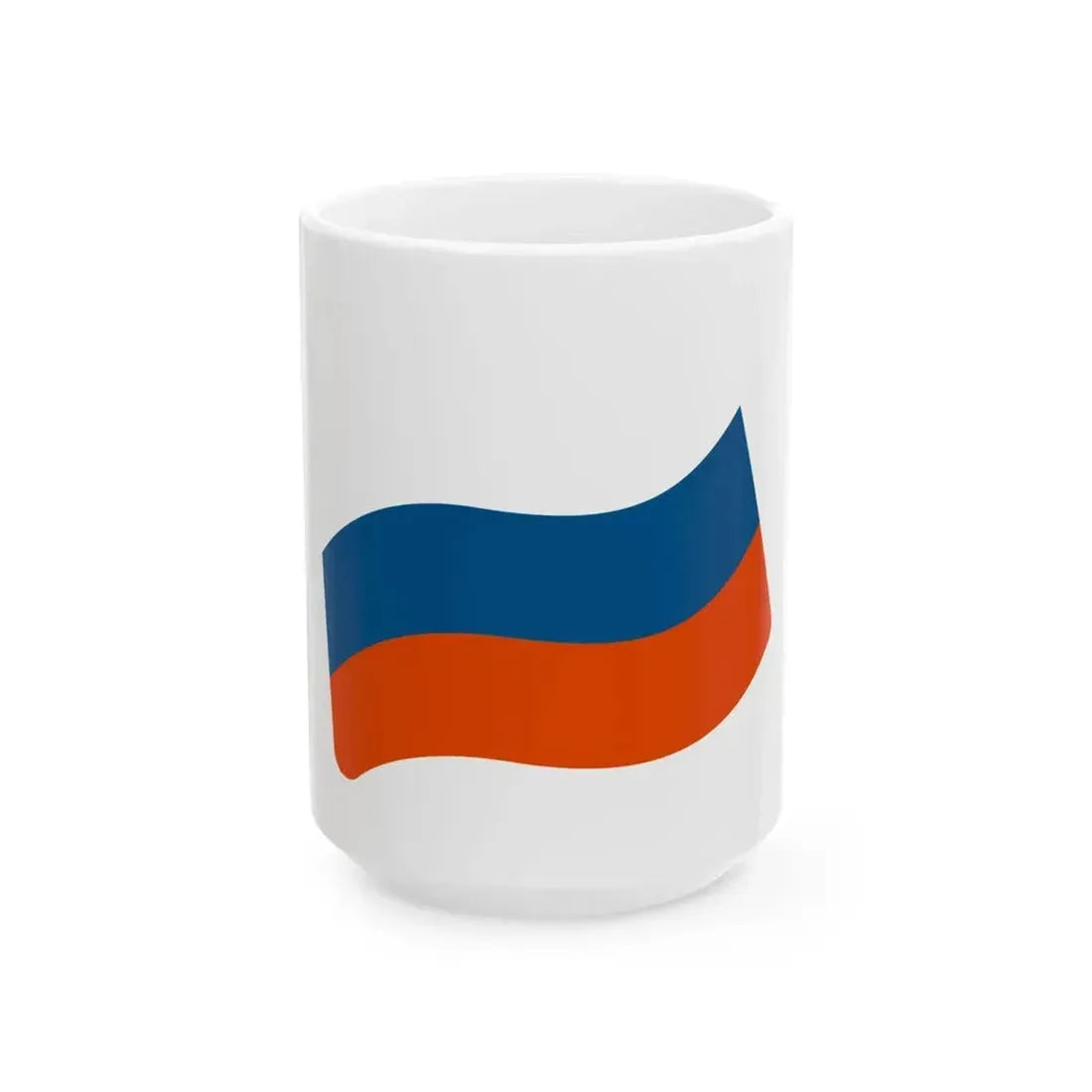 Emoji u1f1f7 1f1fa (Russia) White Coffee Mug 15oz - Go Mug Yourself